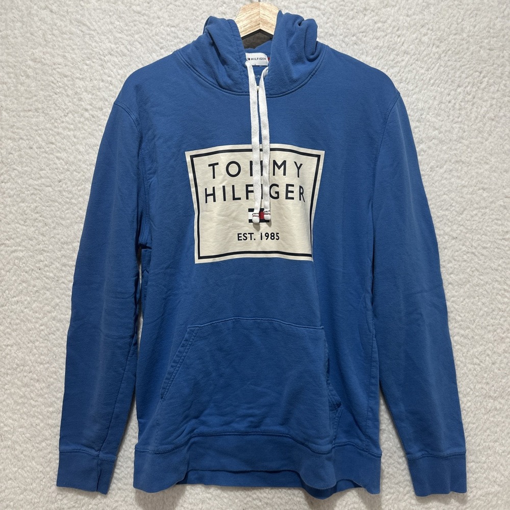 Tommy Hilfiger Men's Blue Sleepwear Pullover Hoodie Size L